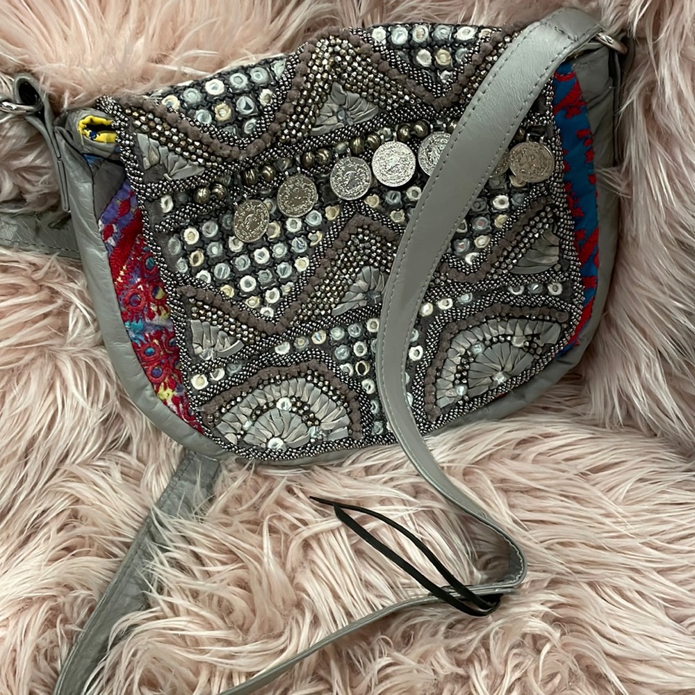 FREE PEOPLE Gorgeous intricately designed tapestry crossbody…..RARE